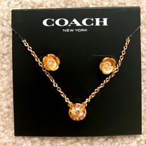 Rose gold fashion jewelry set